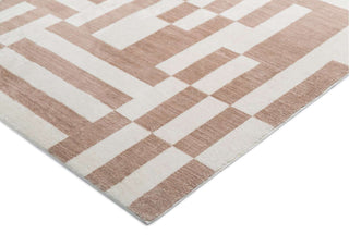 Loopsie RUGS Kijo Beige and Cream Geometric Lines Washable Rug