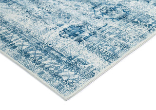 Loopsie RUGS Koni Blue Tribal Washable Rug