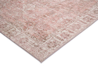 Loopsie RUGS Rosa Pink Floral Medallion Washable Rug