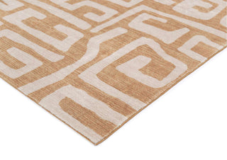 Loopsie RUGS Sahab Brown and Beige Aztec Washable Rug