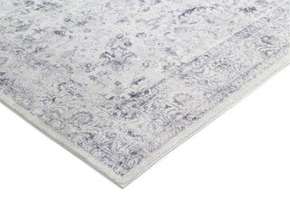 Loopsie RUGS Sakalar Grey Floral Medallion Washable Rug