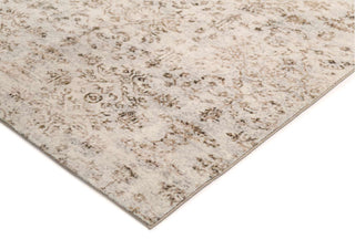 Loopsie RUGS Solna Beige and Brown Floral Washable Rug