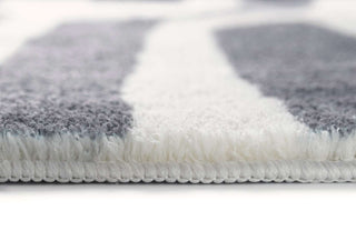 Loopsie RUGS Walvis Cream and Grey Aztec Washable Rug