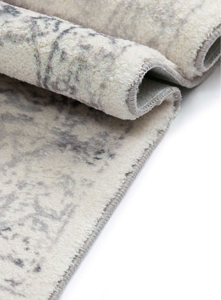 Loopsie RUGS Yeni Grey and Beige Floral Washable Rug