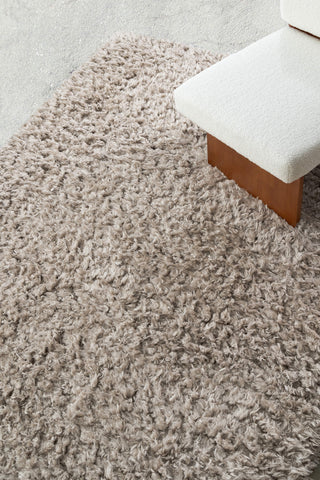 Loopsie Nakoni Beige Shag Rug Styled