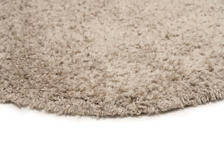 Nakoni Beige Shag Round Rug by Loopsie Corner