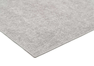 Corner Loopsie: Padstow Silver Flatweave Washable Rug