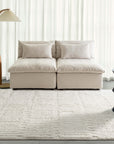 Ribera Ivory Textured Rug