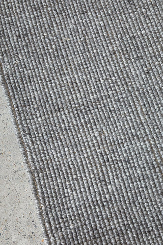 RUG CULTURE Harlow Collection Harlow Ariel Graphite Rug