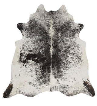 Rug Culture RUGS 170x120cm Cow Hide - Salt & Pepper Black