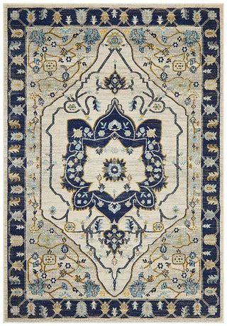 Rug Culture RUGS 230X160cm Erdek Navy Medallion Rug