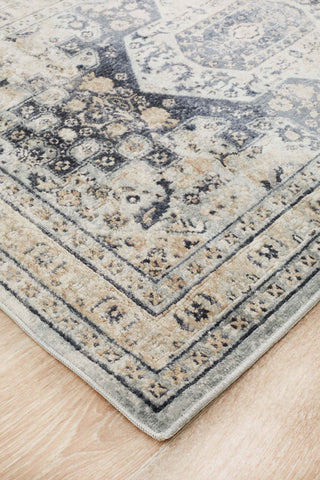 Rug Culture RUGS 300X80cm Delphine Blue Traditional Runner Rug