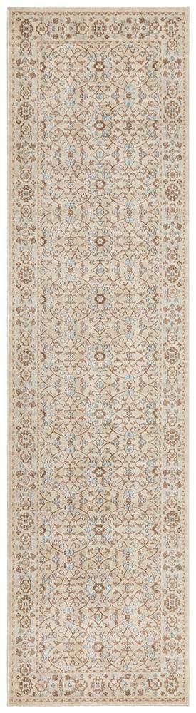 Rug Culture RUGS 300X80cm Kalani Traditional Runner - Bone