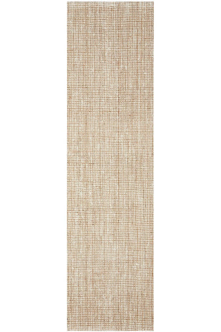 RUG CULTURE RUGS 300X80CM Madras Marlo White Jute Rug