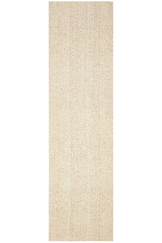 RUG CULTURE RUGS 300X80CM Madras Parker Cream Wool & Jute Rug