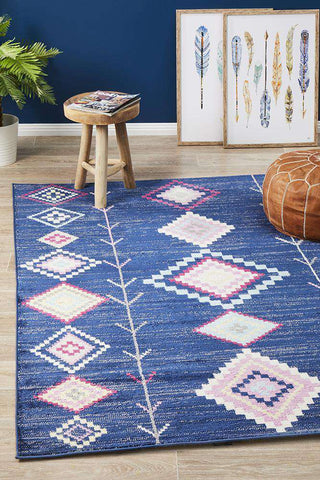 Rug Culture RUGS 400X300 Belleville Eclectic Blue Rug (Discontinued)