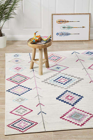 Rug Culture RUGS 400X300 Belleville Eclectic White Rug (Discontinued)