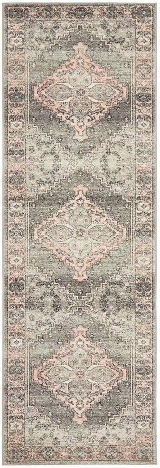 Rug Culture RUGS 400x80cm Avenue Grey & Blush Runner (Discontinued)