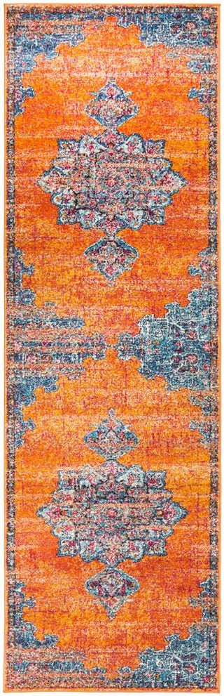 Rug Culture RUGS 400X80CM Bharavi Rust Transitional Runner (Discontinued)