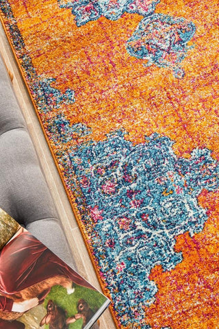 Rug Culture RUGS 400X80CM Bharavi Rust Transitional Runner (Discontinued)