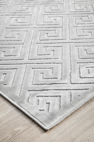 RUG CULTURE RUGS Alice Geometric Silver Rug