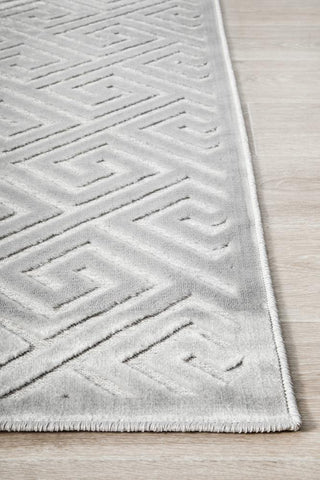 RUG CULTURE RUGS Alice Geometric Silver Rug