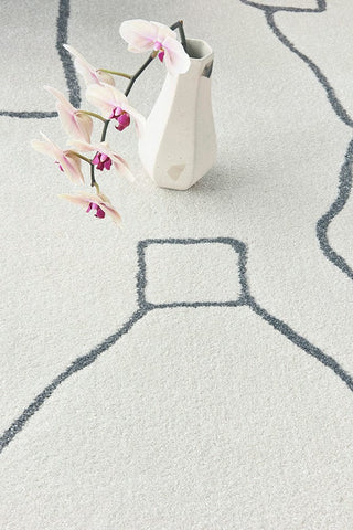 RUG CULTURE RUGS Amy Grey Modern Round Rug