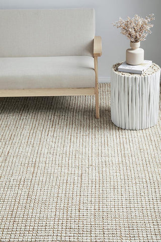 RUG CULTURE RUGS Arabella Natural Wool & Jute Rug