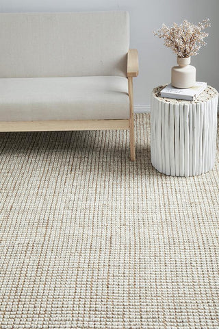 RUG CULTURE RUGS Arabella Natural Wool & Jute Runner