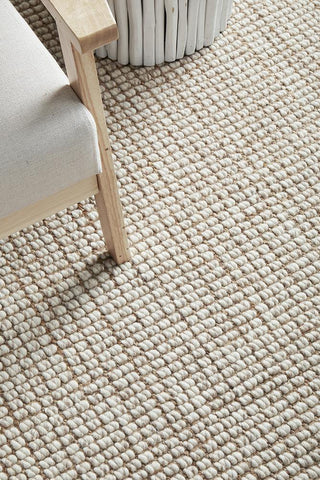 RUG CULTURE RUGS Arabella Natural Wool & Jute Runner