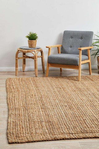 Rug Culture RUGS Atrium Barker Natural Jute Rug