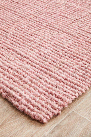 Rug Culture RUGS Atrium Barker Pink Jute Runner