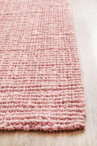 Rug Culture RUGS Atrium Barker Pink Jute Runner