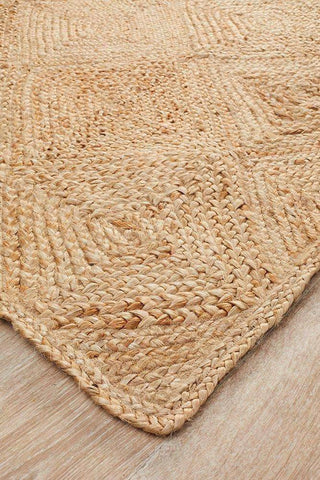 Rug Culture RUGS Atrium Hatch Natural Jute Rug