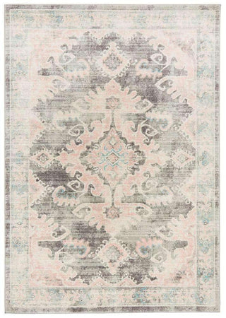 Rug Culture RUGS Avenue Grey & Pink Rug