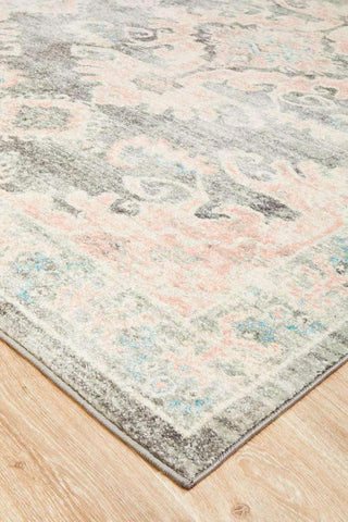 Rug Culture RUGS Avenue Grey & Pink Rug