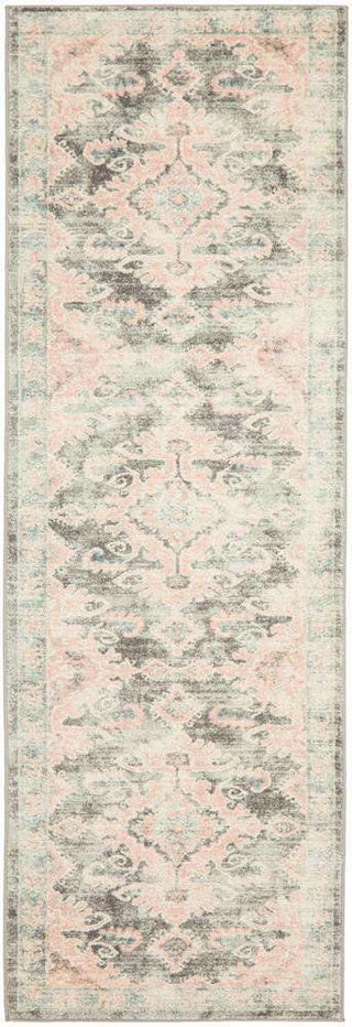 Rug Culture RUGS Avenue Grey & Pink Runner