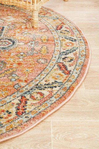 Rug Culture RUGS Aylin Multicoloured Transitional Round Rug