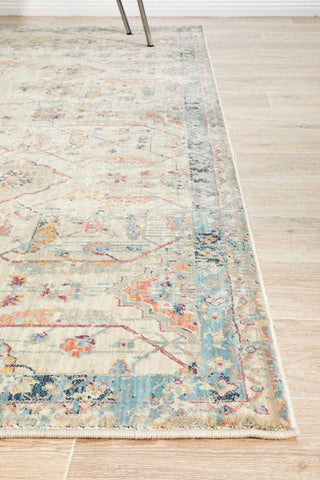 Rug Culture RUGS Aziza Beige & Blue Transitional Rug