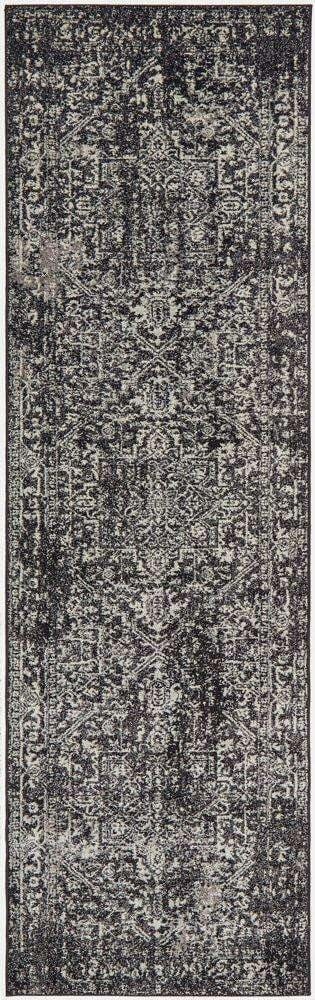 Rug Culture RUGS Bafra Charcoal Transitional Runner Rug