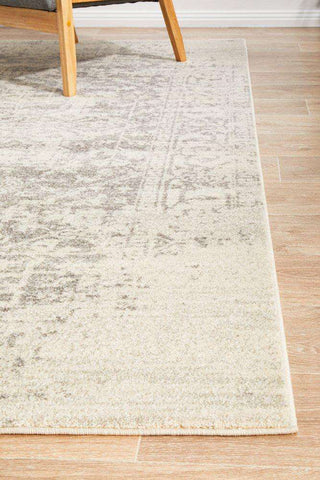 Rug Culture RUGS Bafra Distressed Grey & Ivory Transitional Rug