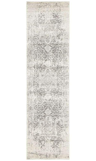 Rug Culture RUGS Bafra Distressed Grey & Ivory Transitional Runner Rug