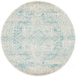 Rug Culture RUGS Bafra Light Blue Transitional Round Rug