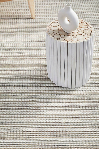 Rug Culture RUGS Bergen Cream & Grey Wool Rug