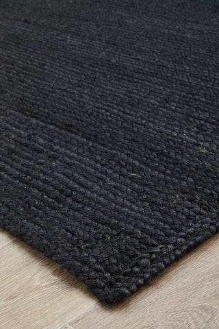 Rug Culture RUGS Bondi Black Jute Rug