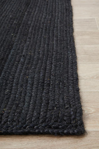 Rug Culture RUGS Bondi Black Jute Rug