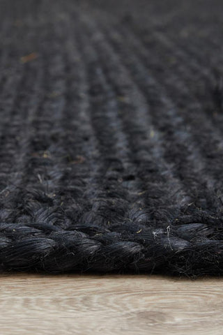 Rug Culture RUGS Bondi Black Jute Rug