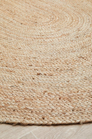 Rug Culture RUGS Bondi Natural Jute Oval Rug