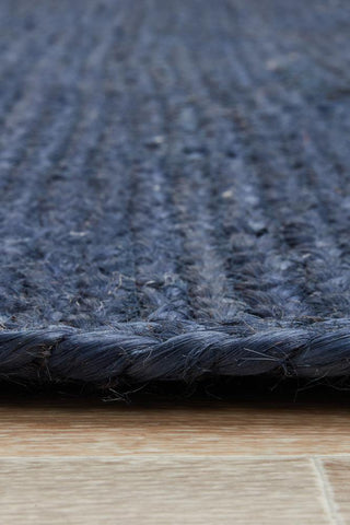 Rug Culture RUGS Bondi Navy Jute Rug