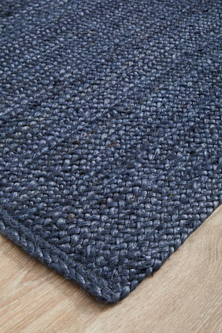 Rug Culture RUGS Bondi Navy Jute Runner